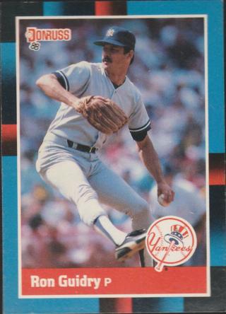 1988 Donruss Ron Guidry New York Yankees #175