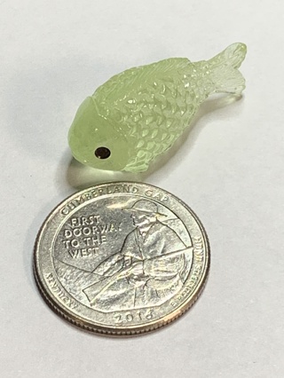 FISH~#9~GREEN~1 FISH ONLY~GLOW IN THE DARK~FREE SHIPPING!