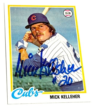 Autographed 1978 Topps Baseball Card #564 Mick Kelleher 