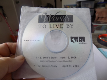 Words to Live by CD   1-6 Ernies story, 7-12Janices Story