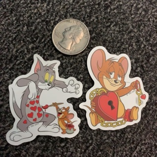 2 Tom & Jerry stickers 