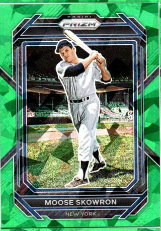 2023 Panini Prizm Moose Skowron Green Ice