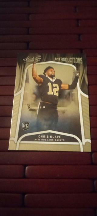 2022 ABSOLUTE CHRIS OLAVE INTRODUCTIONS INSERT ROOKIE CARD