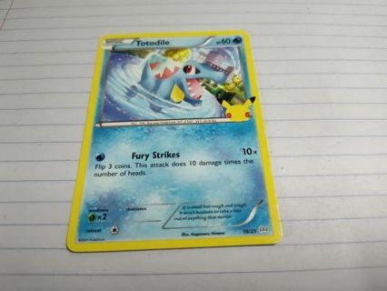 Pokemon Promo McDonald's 2021 Totodile