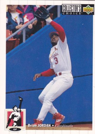 Brian Jordan 1994 Upper Deck Collector's Choice St. Louis Cardinals
