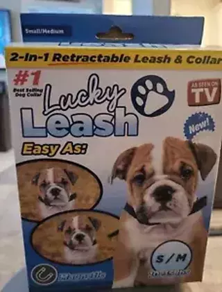 Lucky Leash Retractable Dog Leash and Collar 
