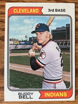 1974 Topps, Buddy Bell baseball card 