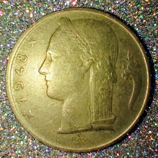 COIN COLLECTIBLE 1948 5 FR BELGUIM VERY NICE COIN AND YOU NAME THE PRICE
