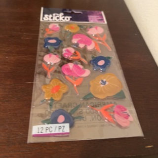 Sticko dimensional flower stickers 