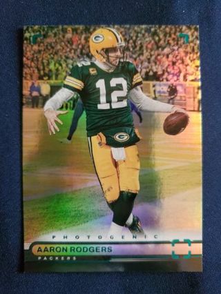 2022 Panini Chronicles Photogenic Holo Teal Aaron Rodgers