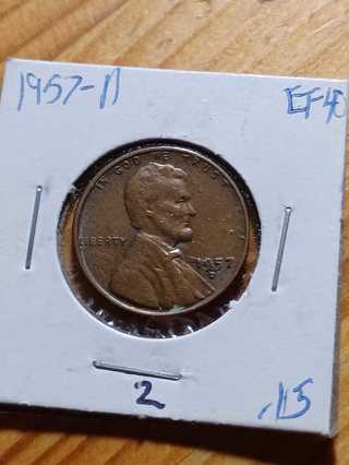 1957-D Lincoln Wheat Penny 2.1