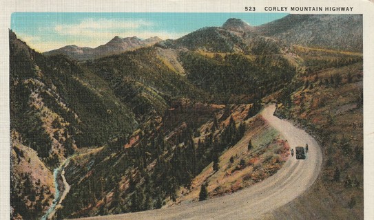 Vintage Used Postcard: 1940 Colby Mountain Highway, Colorado Springs, CO