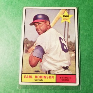 1961 - TOPPS BASEBALL CARD NO. 343 - EARL ROBINSON ROOKIE - ORIOLES