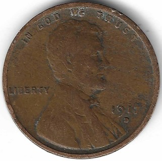 1917-D Lincoln Wheat Penny