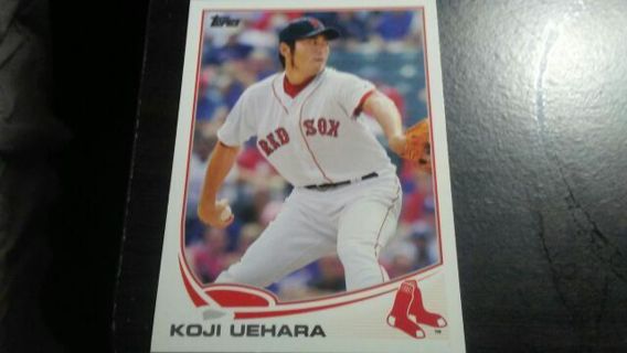 2013 TOPPS KOJI UEHARA BOSTON RED SOX BASEBALL CARD# 618