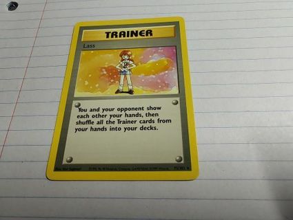 Pokemon Trainer Lass Base Set