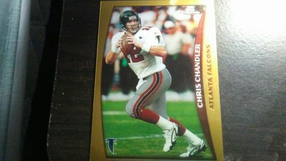 1998 TOPPS CHROME CHRIS CHANDLER ATLANTA FALCONS FOOTBALL CARD# 156