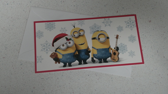 MINIONS Christmas Card with Envelope