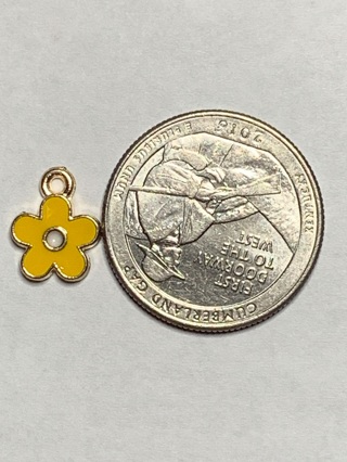 YELLOW CHARM~#29~1 CHARM ONLY~FREE SHIPPING!