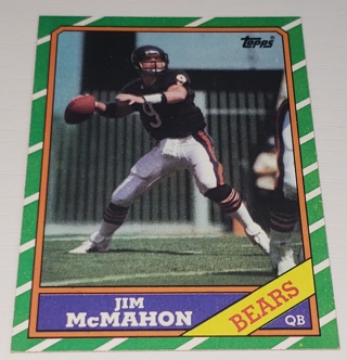 ♨️♨️ 1986 Topps Jim McMahon Football card # 10 Chicago Bears ♨️♨️