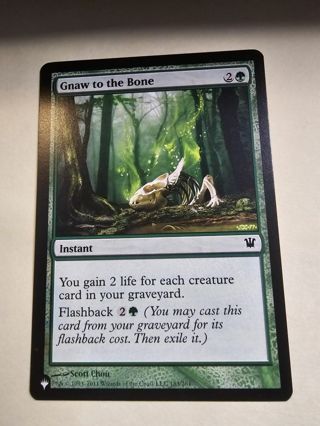 Magic the gathering mtg Gnaw to the Bone The List