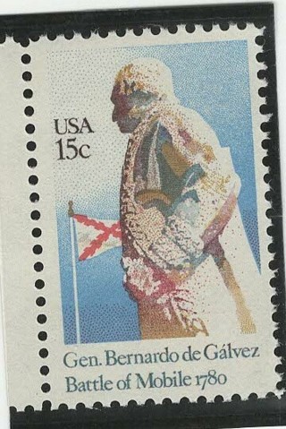 1980, #1826, General Bernardo De Galvez