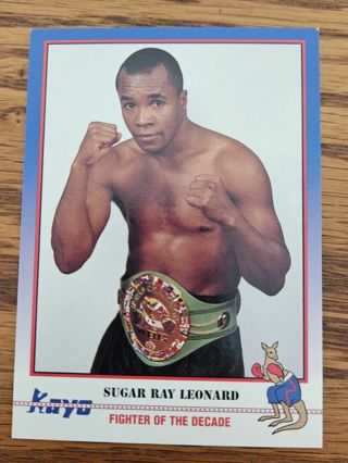 1991 Kayo boxing trading card.