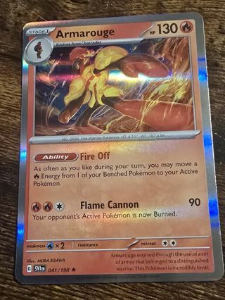 Pokemon Armarouge holo rare card 041/198