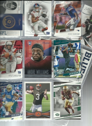 Huge Fun Pack of Football Cards (14 cards) 2023 and older Raiders, Giants, Patriots,Jets, and Eagles