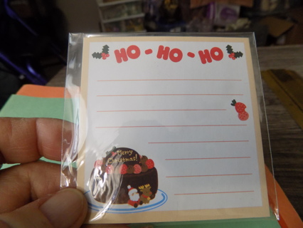 NIP Christmas Stick it Notes pad says HO Ho Ho 