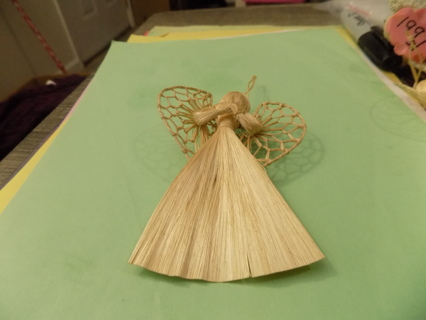 5 inch rattan angel ornament # 1