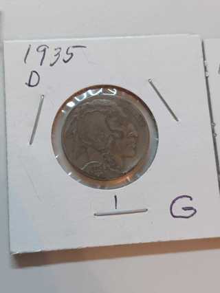 1935-D Buffalo Nickel! 34.1