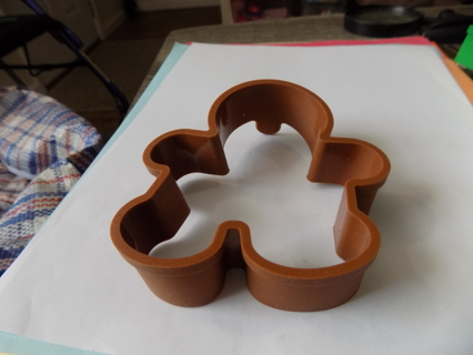 5inch brown silicone gingerbread man cookie cutter