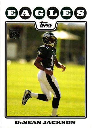 2008 TOPPS DESEAN JACKSON ROOKIE CARD