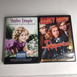 Lot of 2 DVDs Shirley Temple & Nancy Drew