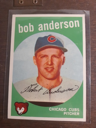 1959 Topps Bob Anderson ~ VINTAGE