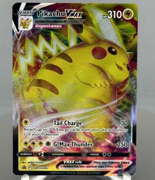 NM Ultra Rare Pikachu VMAX Textured Full Art SWSH Pokemon card