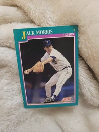 JACK MORRIS SPORTS CARD PLUS 2 MYSTERY CARDS