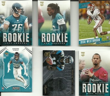 Fun Pack Football Cards: 6 Jacksonville Jaguars Football Cards Including Rookie Cards