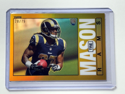 Tre Mason RC /75 - 2014 Topps Chrome 1985 Gold Refractors