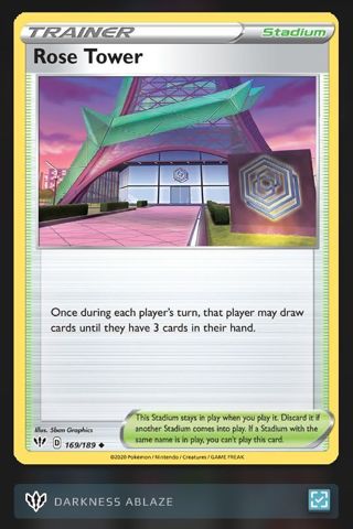 2020 Pokémon "Rose Tower" #169/189 Card