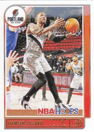 Damian Lillard 2021-22 Panini NBA Hoops Winter Portland Trail Blazers