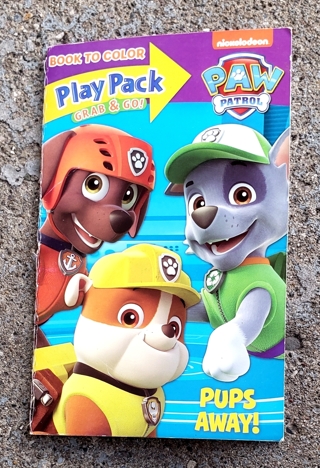 PAW PATROL SMALL COLORING BOOK WITH STICKERS USE YOUR OWN CRAYONS STYLE 2