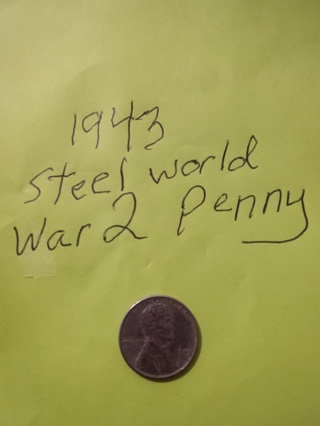Steel world war 1943 penny 