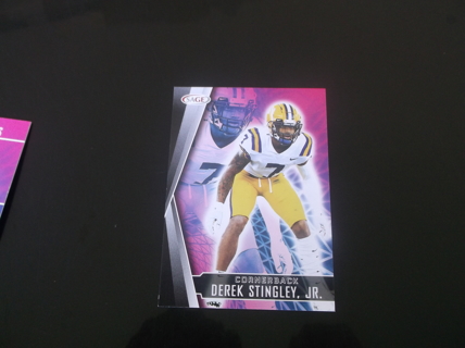 2022 SAGE Hit    Derek Stingley Jr.    Card   #  163    LSU Tigers