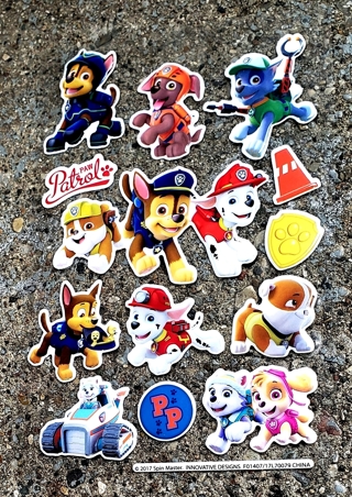 PAW PATROL PUFFY VINYL STICKERS