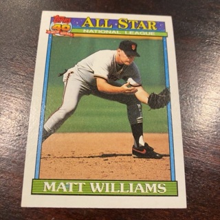 1991 Topps - [Base] #399 All-Star - Matt Williams