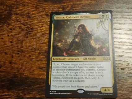 Magic the gathering mtg Yenna Redtooth Regent rare card Wilds of Eldraine