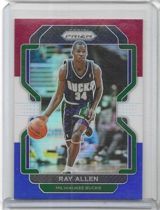 Ray Allen 2021-22 Prizm Prizms Red White & Blue #251