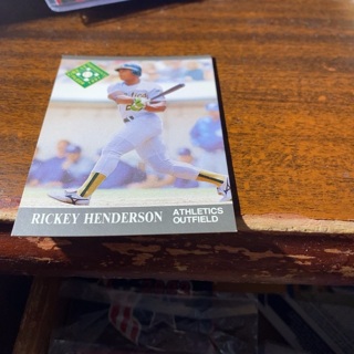 1991 fleer ultra great performance Rickey Henderson baseball card 